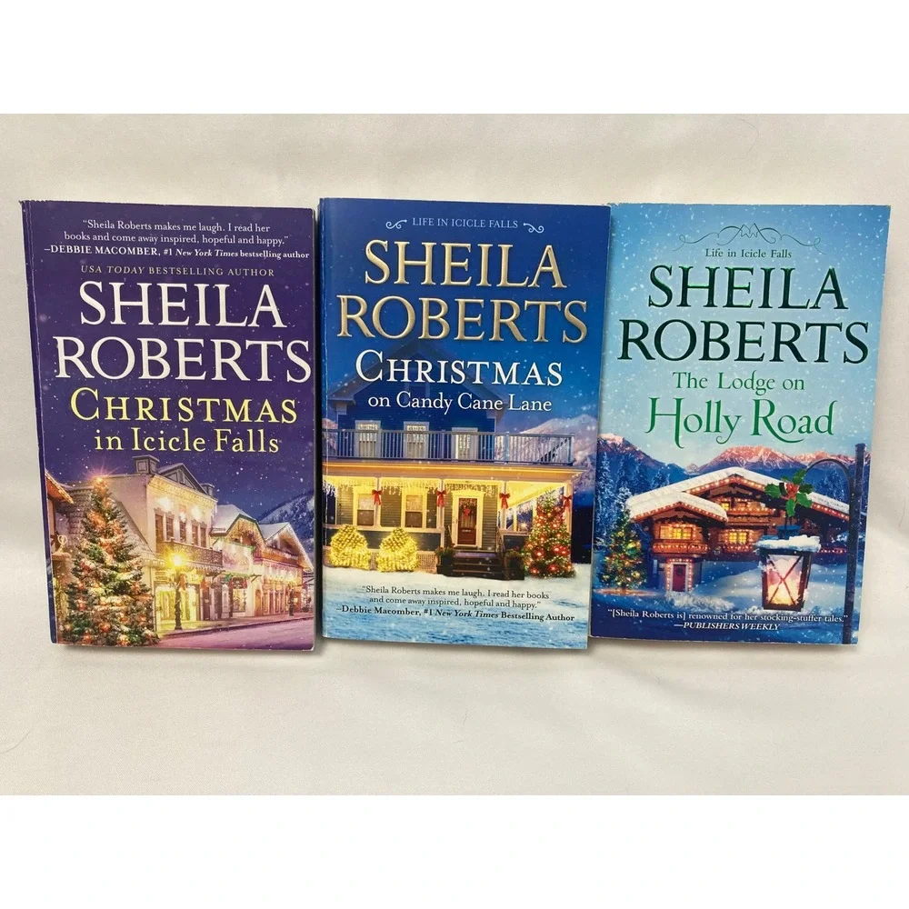 Sheila Roberts Christmas Lot of 3 Paperback Books Icicle Falls Holiday Romance